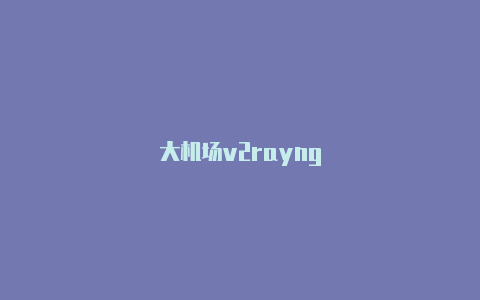 大机场v2rayng