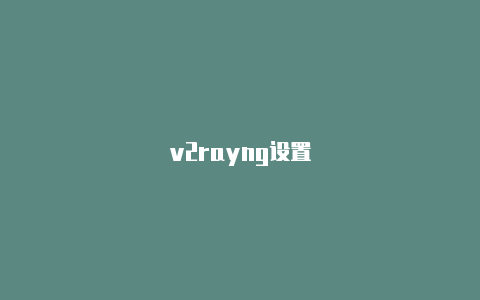 v2rayng设置-v2rayng