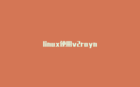 linux使用v2rayn