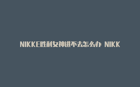 NIKKE胜利女神进不去怎么办 NIKKE胜利女神进不去打不开解决方法【v2rayn订阅设置】