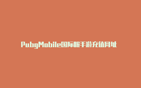 PubgMobile国际服手游充值网址 正规充值平台网址分享【v2rayng安卓ios】